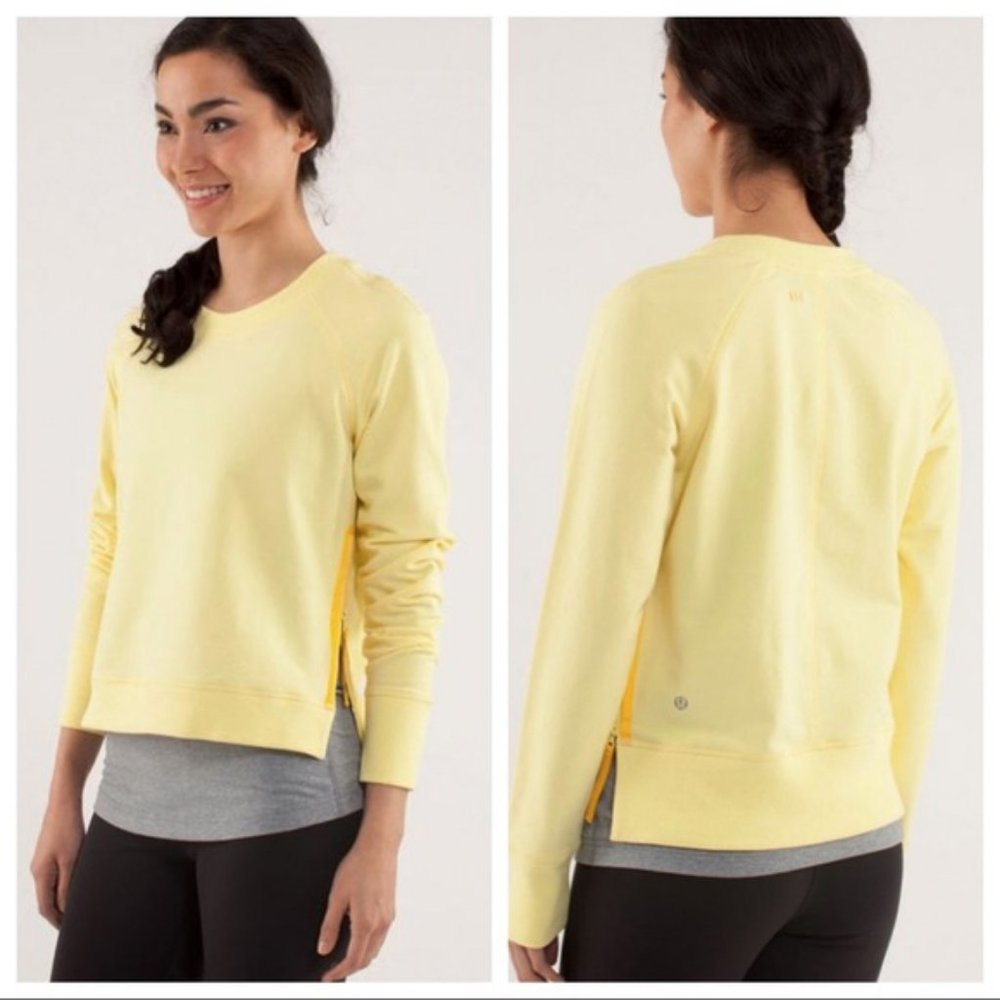 LULULEMON Rejuvenate Pullover Sweatshirt Yellow